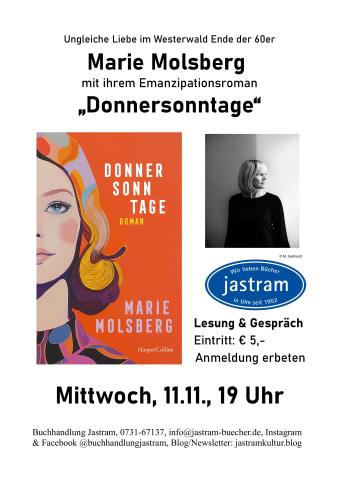 Veranstaltung bei Jastram: Marie Molsberg mit "Donnersonntage"
